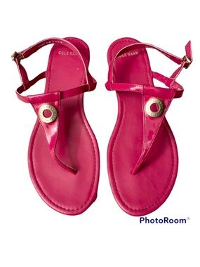 Cole Haan Bright Pink Thong Sandals - Size 6.5